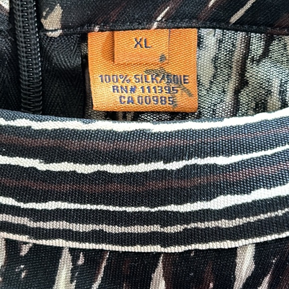 TORY BURCH Silk Jersey “Kareema” Midi Dress NEUTRAL US XL EUC - Picture 3 of 5